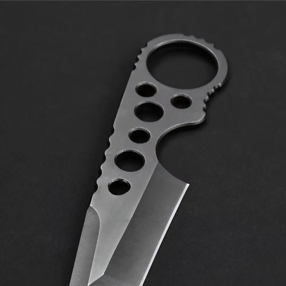 The Boke:440C Steel Fixed Blade Finger Loop EDC Tactical Knife