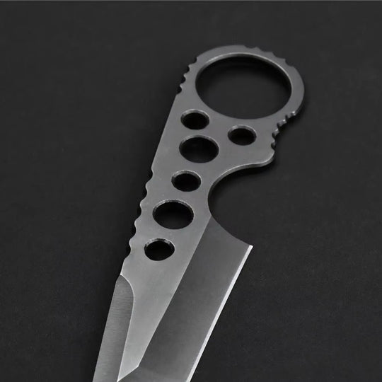 The Boke:440C Steel Fixed Blade Finger Loop EDC Tactical Knife