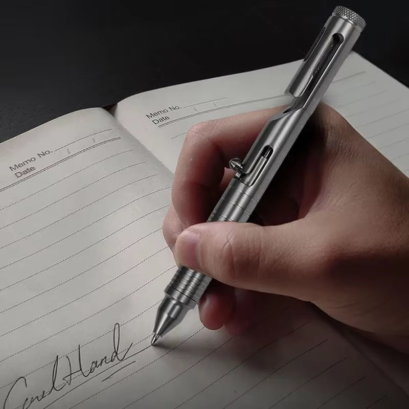 The BoltX:Titanium Mechanical Bolt Action EDC Tactical Pen