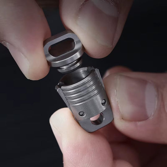 Magic Levitation:Titanium Alloy Magnetic Keychain Universal Snap Connector Buckle Set