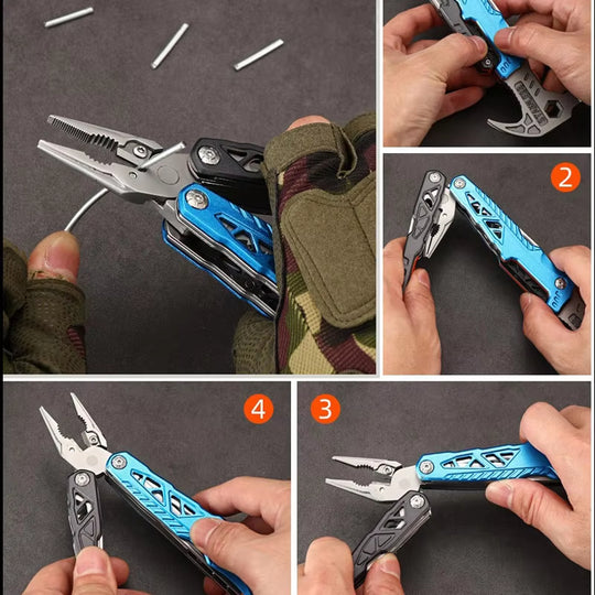 The Transformer:Portable Folding 12-in-1 Multi-Tool Outdoor EDC Gear