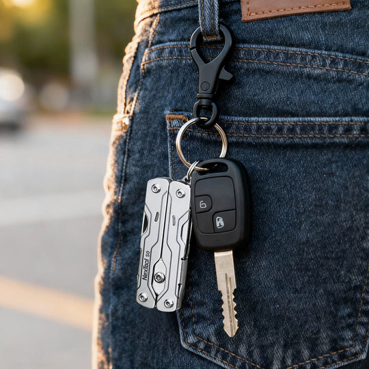 The Veylo:8-in-1 Multi-Functional Folding Compact EDC Tool