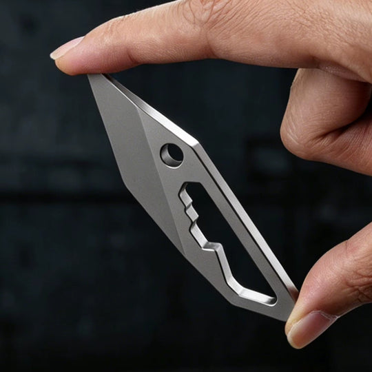 The Titan Fang:TC4 Titanium EDC Pry Bar & Screwdriver