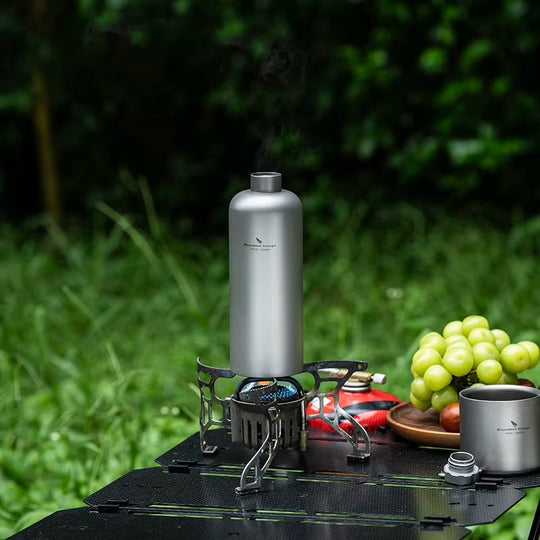 The Rovix:Pure Titanium Portable Heating with Loop Cap Bottle