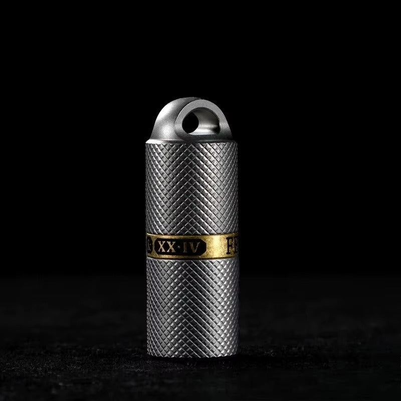 The Spark Vault:Titanium & Copper Mini Oil Lighter