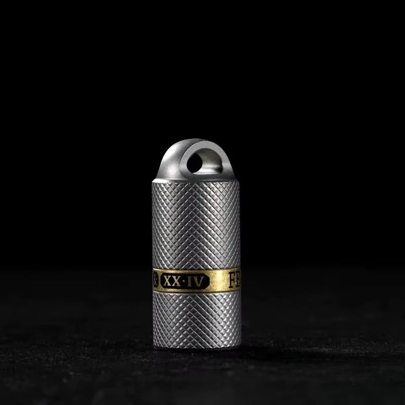 The Spark Vault:Titanium & Copper Mini Oil Lighter