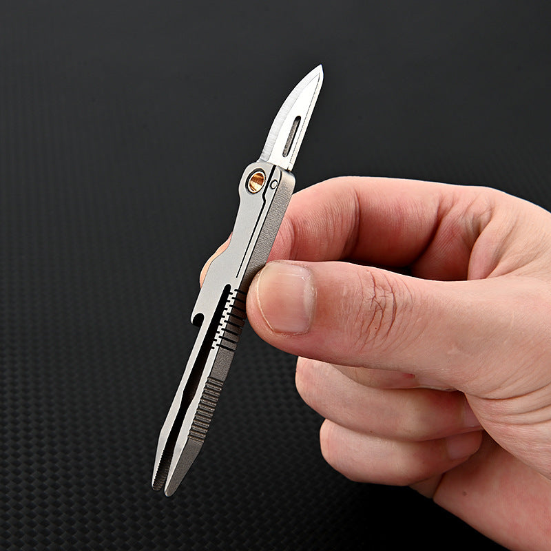 ADD-ONS: Titanium pocket knife tweezer