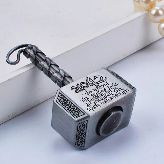 Thor's Spin: Heavy Metal Thumb Fidget Spinner Ratchet Click