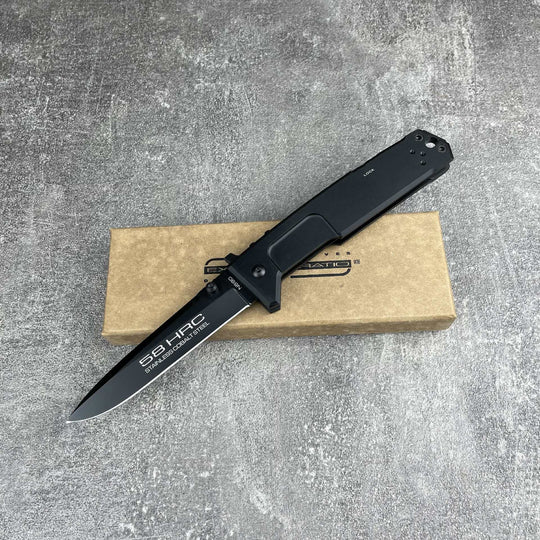 Extrema Ratio Tactical Folding Knife for EDC – CNC Aluminum Handle, Durable Coated Blade