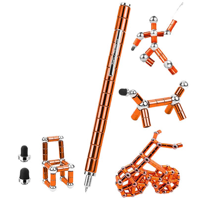 Magnetic Metal Fidget Pen-Deformable Stress Multifunctional Various of Shapes