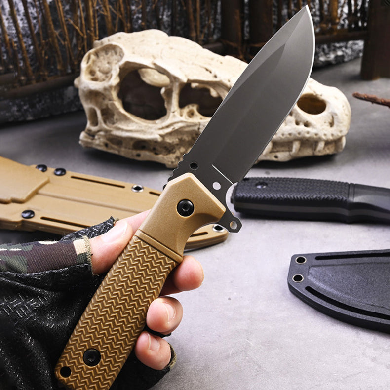 Talon Fixed Blade – Tactical Outdoor Survival Knife with Textured G10 Handle & Kydex Sheath
