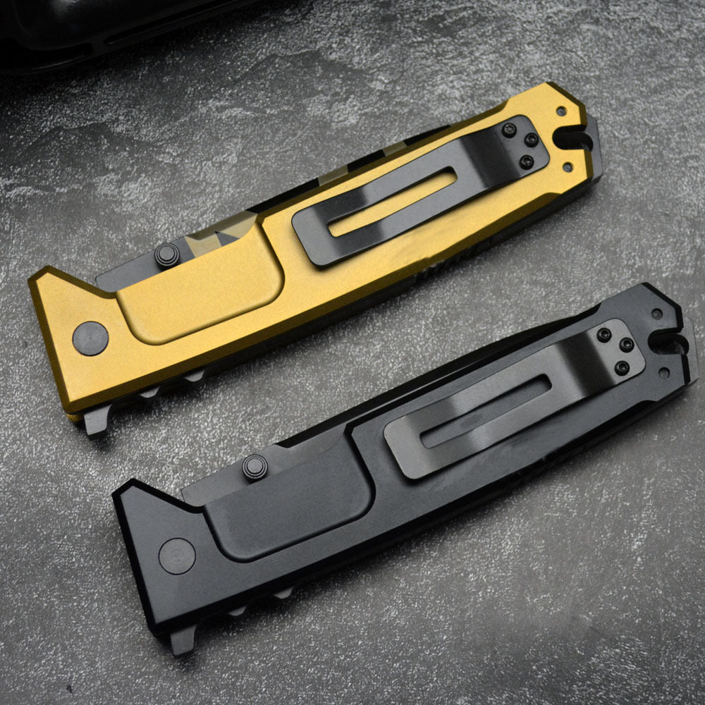 Extrema Ratio Tactical Folding Knife for EDC – CNC Aluminum Handle, Durable Coated Blade