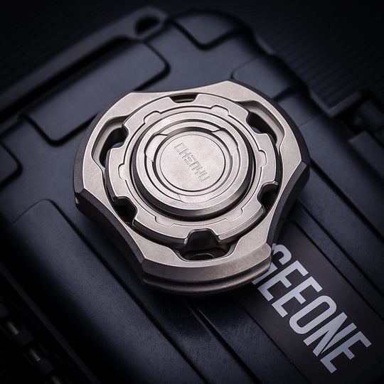 Titanium Compound Gyro Fidget Spinner:Modular EDC Stress Relief Toy