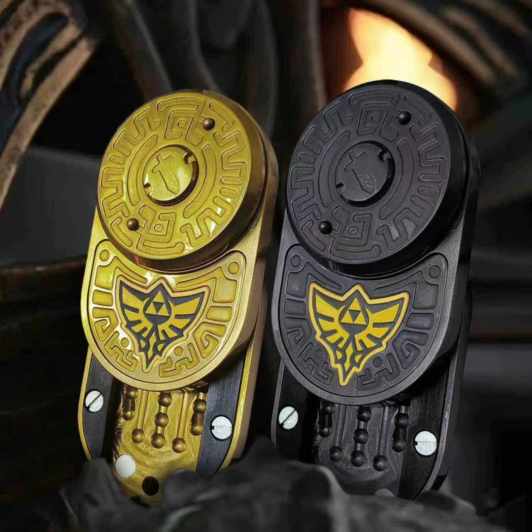 Sword & Shield:3-in-1 EDC Fidget Spinner Mechanical Ratchet Toy