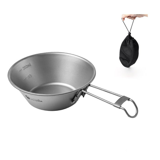 Featherlight Feast: Ultralight Titanium Folding Utensil Set for Travel