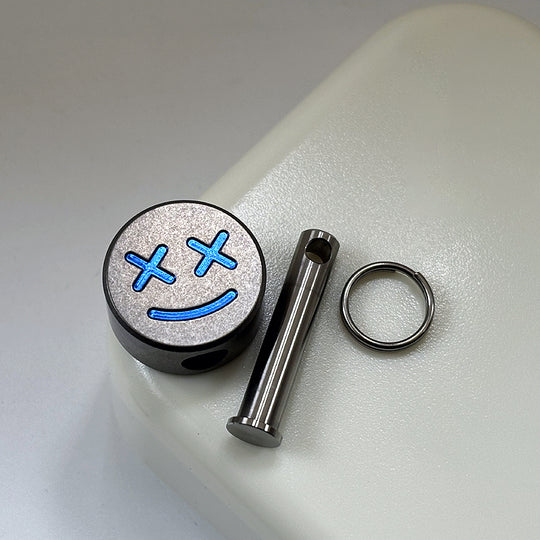 ADD-ONS:Titanium Jolly Roger EDC Bead&Zipper Pull
