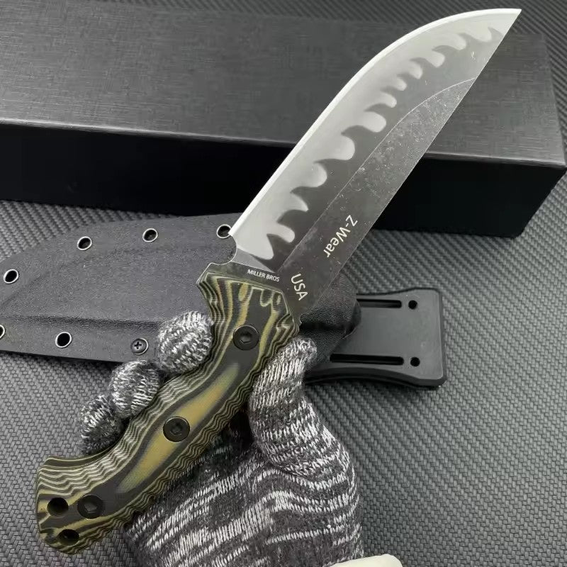 M26 Fixed Blade – Wear Resistant Edge, G10 Handle, Jungle Hunting Tactical EDC Knife