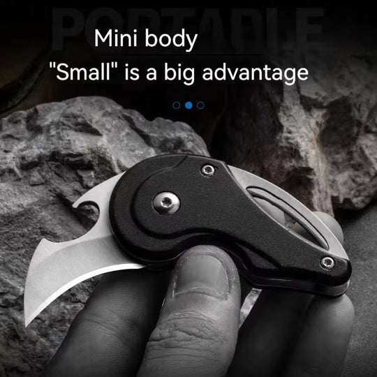 Mini Claw Portable Keychain Necklace Utility Pocket Tool EDC Folding Knife