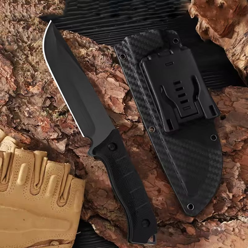Talon Fixed Blade – Tactical Outdoor Survival Knife with Textured G10 Handle & Kydex Sheath