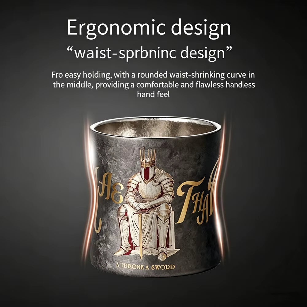 Temperature Butler:ET Pure Titanium Hot & Cold Coffee Cup