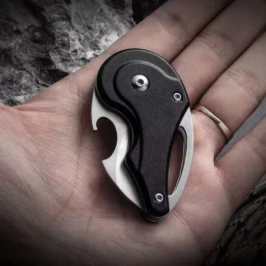 Mini Claw Portable Keychain Necklace Utility Pocket Tool EDC Folding Knife