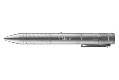 BoltLite: Titanium Pen, Flashlight & Pry Bar in One