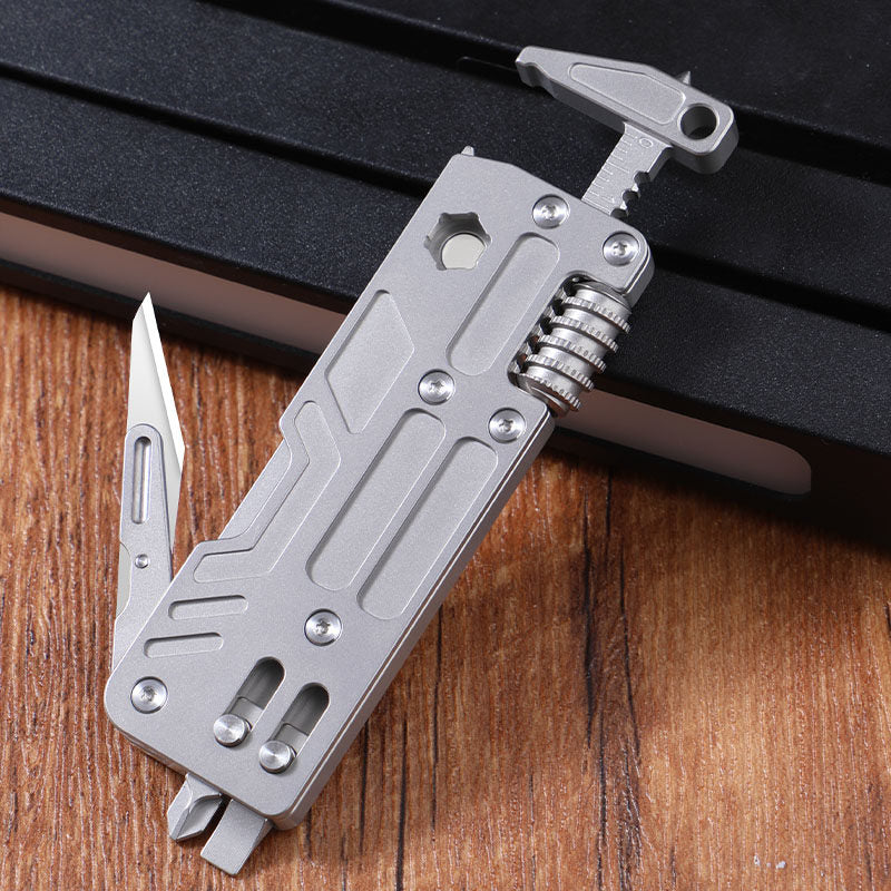 The Vanguard:10-in-1 Titanium Alloy Multif-tool Utility Outdoor Portable Tool