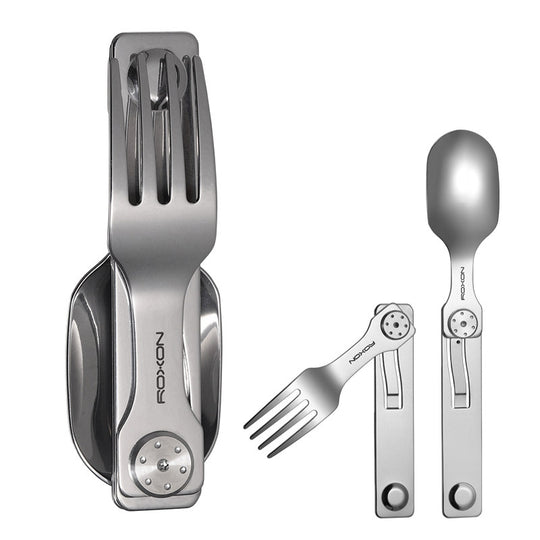 TrailCut – Durable flatware kit with knife, fork, and spoon, perfect for outdoor meals
