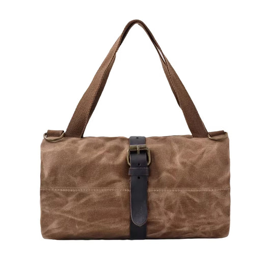 Tool Vault:Large-Capacity Waxed Canvas Tool Roll Bag