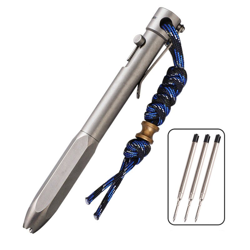 The Aurora:Premium EDC Titanium Smooth Bolt Action Pen