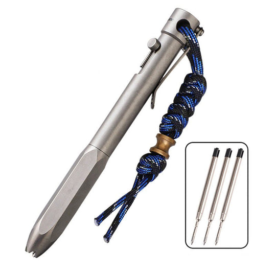 The Aurora:Premium EDC Titanium Smooth Bolt Action Pen