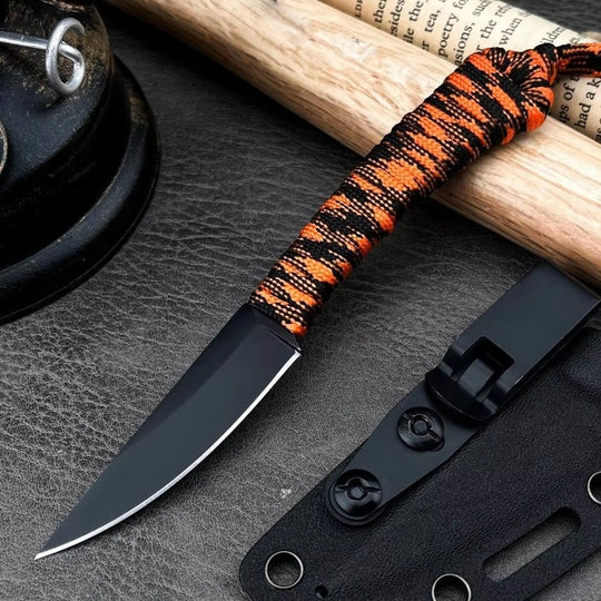 The Frost:Hand-Wrapped Handle Outdoor Fixed Blade Knife