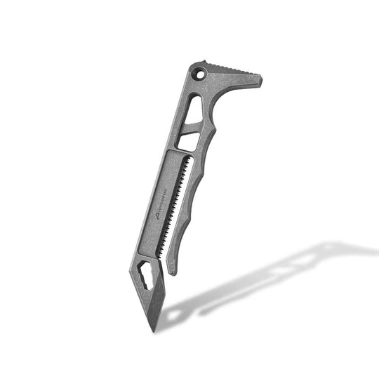 The Auron:Titanium Multi-Function Pry Bar EDC Rescue Tool