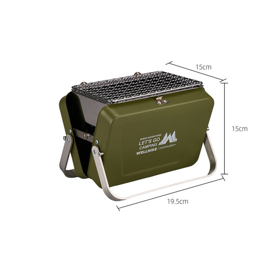 FoldFlame – Foldable Mini BBQ Grill For Camping, Picnics & Outdoor Cooking