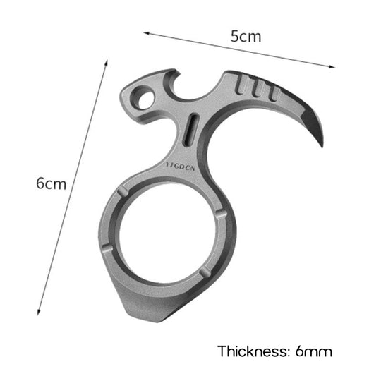 TitanKnuck – Titanium Finger Knuckle With Bottle Opener & Fidget Function