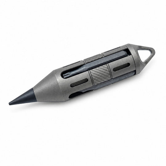 PenPry：7-in-1 Titanium EDC Tool With Eternal Pen, Pry Bar & Screwdriver Bits.