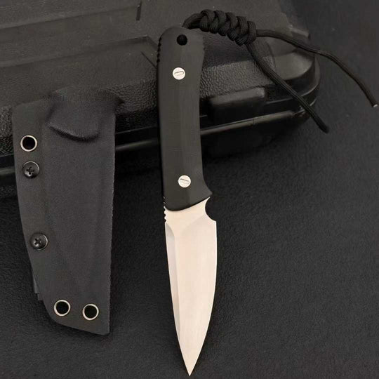 Pocket-Sized Beast:G10 Outdoor Fixed Blade EDC Knife with K-Sheath