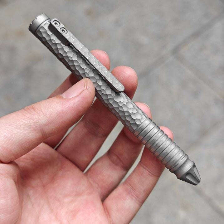 The Aero:Titanium Multifunctional Portable Spinner EDC Pen