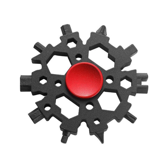 Snowflake Gyro:Stainless Steel Multi-Tool Fidget Spinner EDC Pocket Outdoor Gear