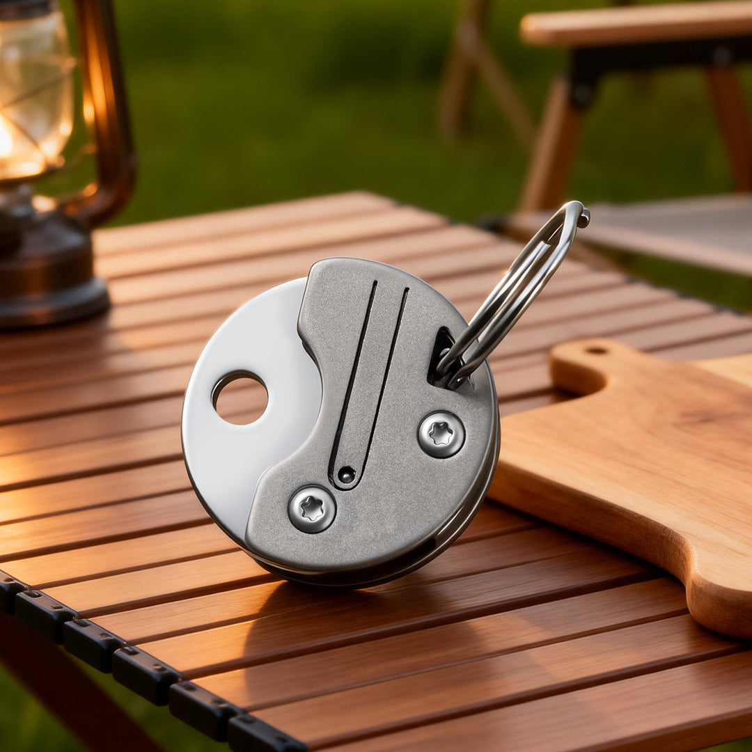 Zero-Bulk:Ultra Mini Titanium Pocket Keychain EDCFolding Knife