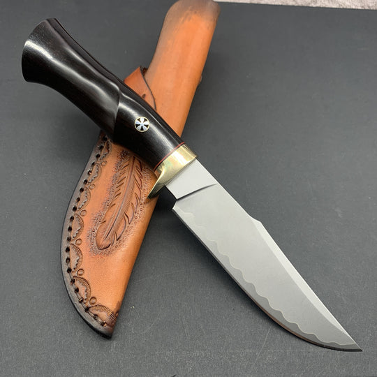 Backbone of Steel:SKD-11 Tri-Layer Hand-Forged Wilderness Survival Knife