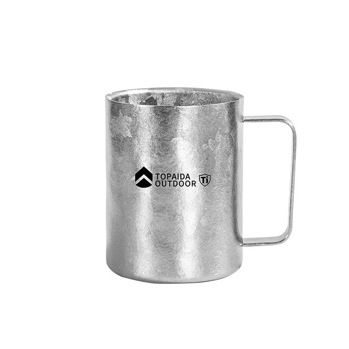 The Lumo:Pure Titanium Frosted Mug Double Wall Cup