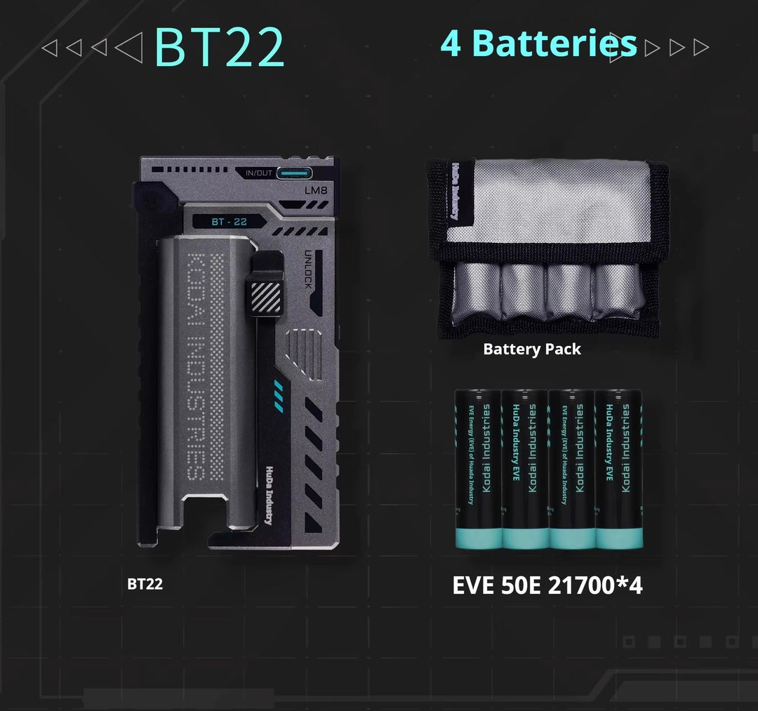 VoltNest: Flashlight with Quick-Swap Battery & Charging Module