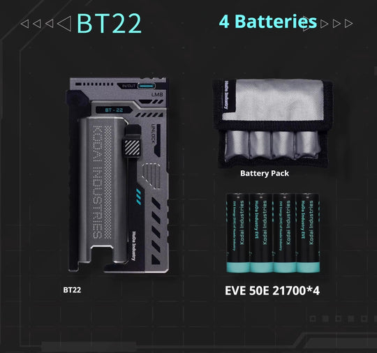 VoltNest: Flashlight with Quick-Swap Battery & Charging Module