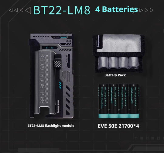 VoltNest: Flashlight with Quick-Swap Battery & Charging Module