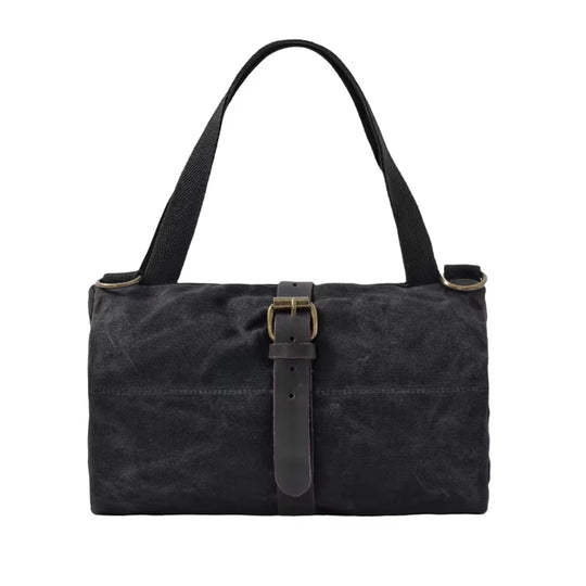 Tool Vault:Large-Capacity Waxed Canvas Tool Roll Bag