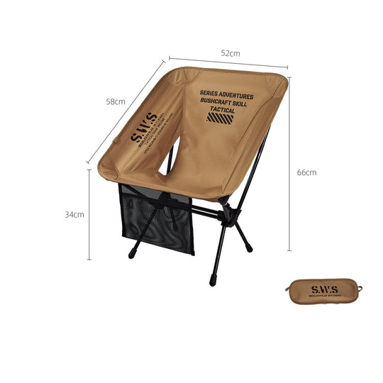 Moon Chair - Portable Folding Aluminum Camp Stool For Camping, Fishing & Cycling