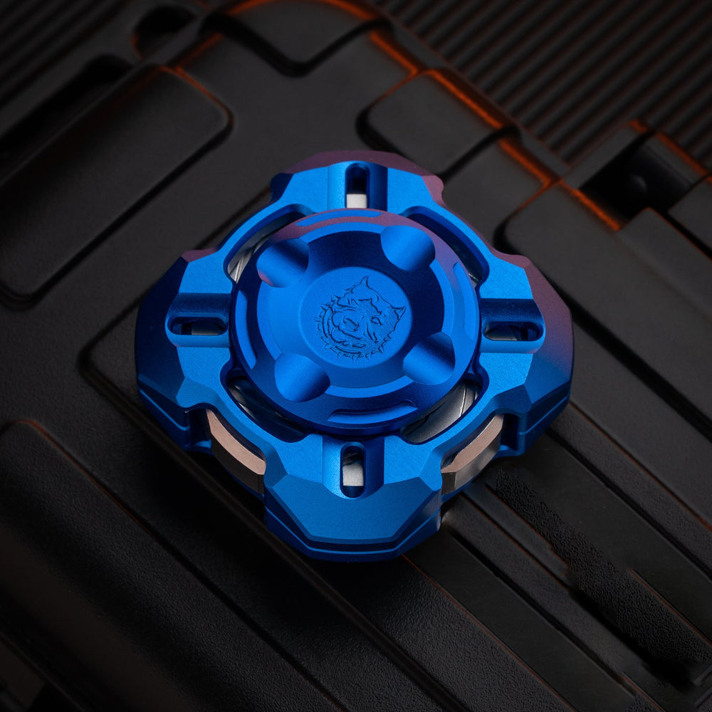 Nebula in Gyre:Mortise & Tenon M4 Four-Leaf EDC Mechanical Metal Stress Fidget Spinner