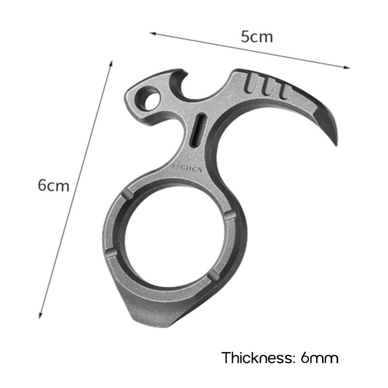 TitanKnuck – Titanium Finger Knuckle With Bottle Opener & Fidget Function