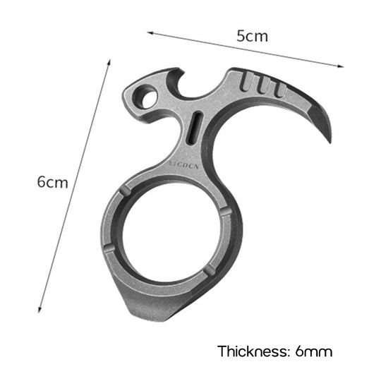 TitanKnuck – Titanium Finger Knuckle With Bottle Opener & Fidget Function